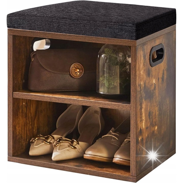 Cipőrendező, cipőpad, polcokkal, 90x30x45cm