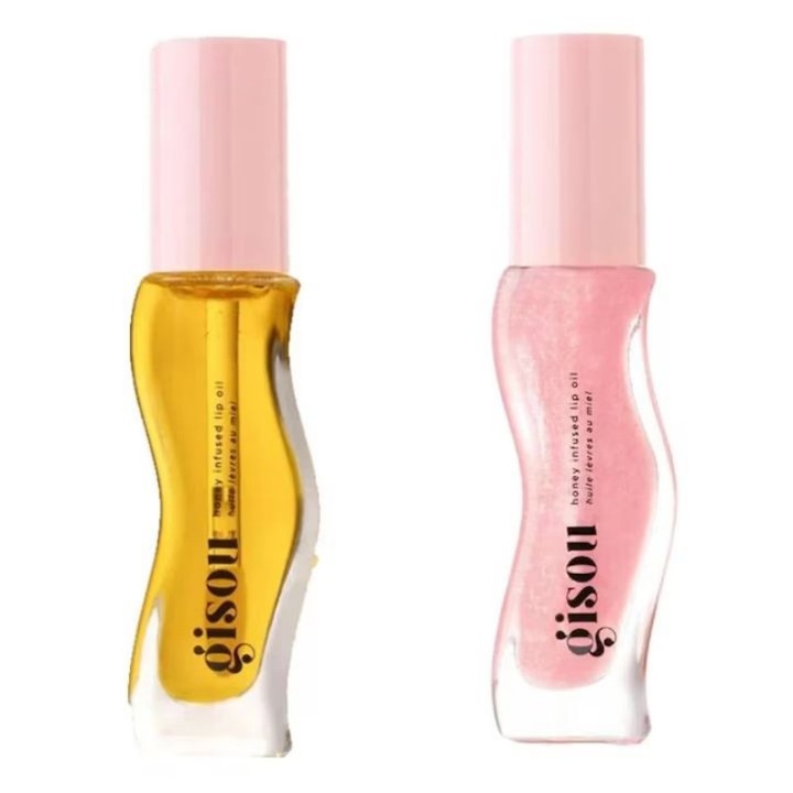 Luciu de buze, Gisou, hidratant, 2 bucati, 8ml