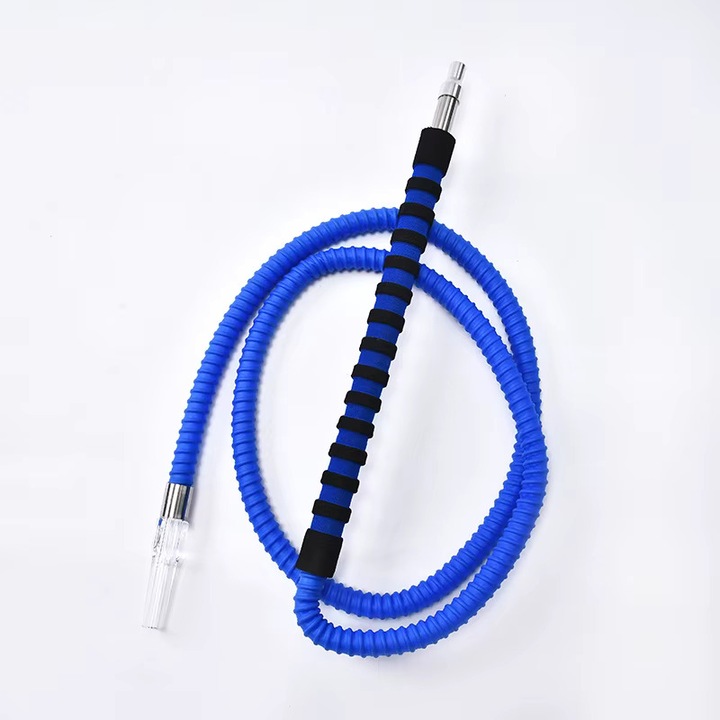 Furtun Narghilea, Plastic, 180CM, Albastru