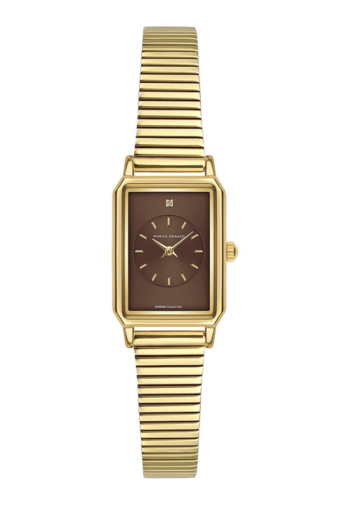 Monica Monaco, Kvarc karóra gyémánttal díszítve, Aranyszín