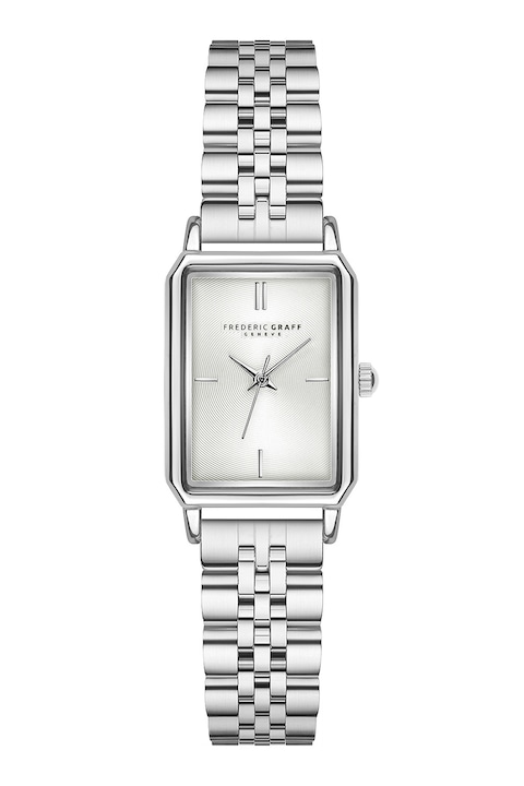 Frederic Graff, Ceas dreptunghiular din otel inoxidabil, Argintiu