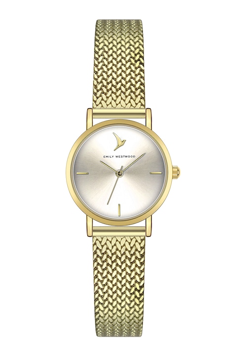 Emily Westwood, Analóg karóra hálós fémszíjjal, Aranyszín