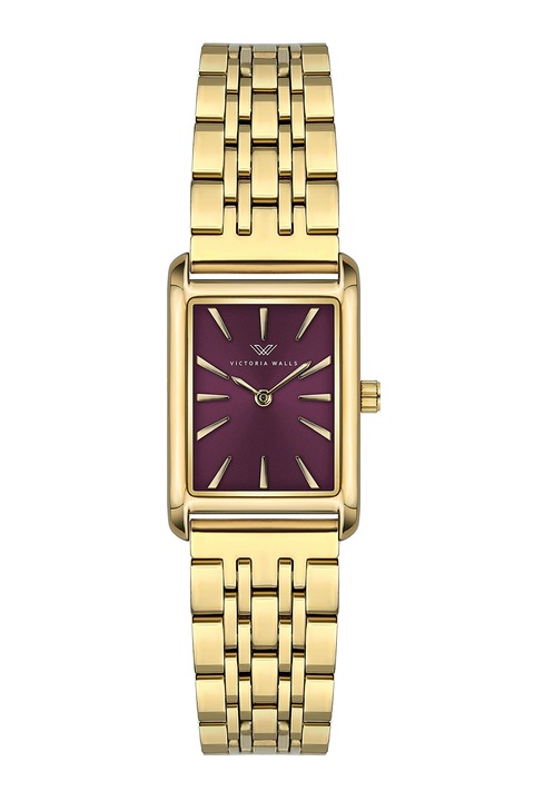 Victoria Walls, Szögletes karóra rozsdamentes acél szíjjal, Aranyszín