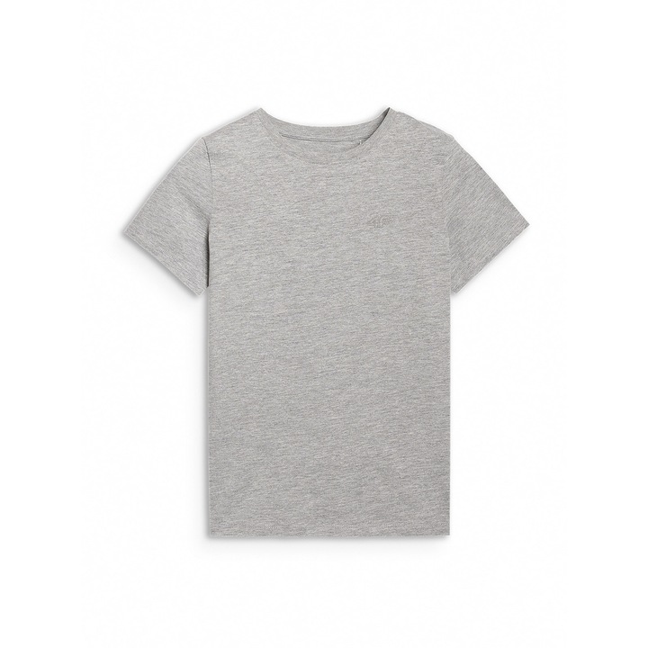 Fiú Póló, 4F, Szürke, Pamut, Méret 164