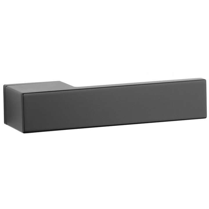 Maner usa Enger CARLINA SLIM, negru mat, set complet, rozeta 33x52mm, grosime usa maxima 44mm