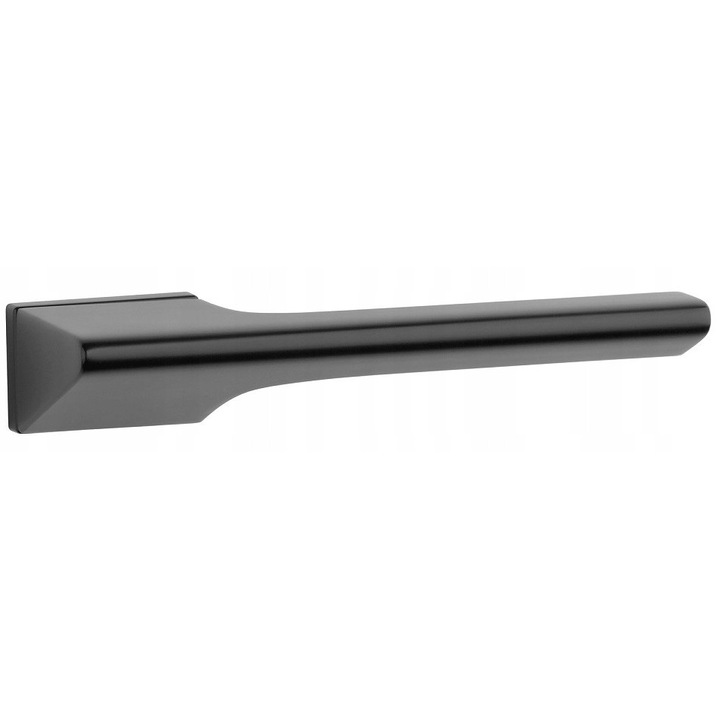 Maner usa set Lupina Slim Enger, negru mat, design modern, rozeta 33x52mm, grosime 7mm