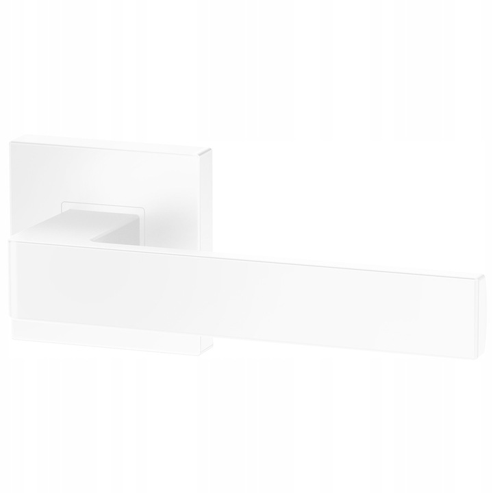 Clantă albă ERGO, ErgoLine, design modern, set complet, metal, pentru uși interioare, 35-55 mm