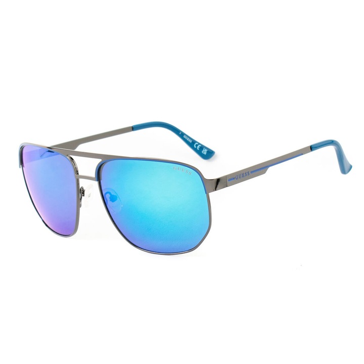 Guess Férfi napszemüveg GF00061-6106X, UV400, 61 mm lencse, 16 mm orrnyereg, 145 mm szárhossz, szürke