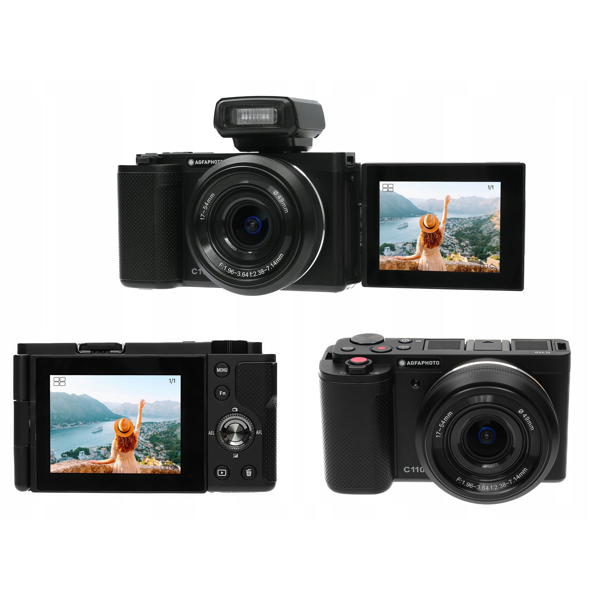Aparat foto DSLR Nikon D3000, double zoom kit 18-55VR + 55-200VR