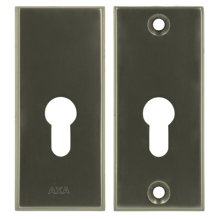 Rozeta maner AXA ODIN, titan lustruit, set 2 rozete, 117mm, 95mm