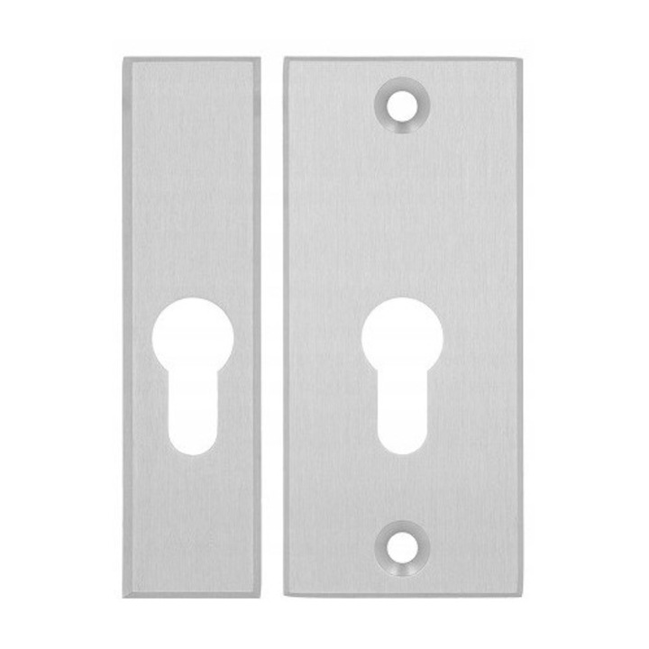 Rozeta exterioră, AXA, model Solo Gaja, inox F6, 117mm, aluminiu anodizat