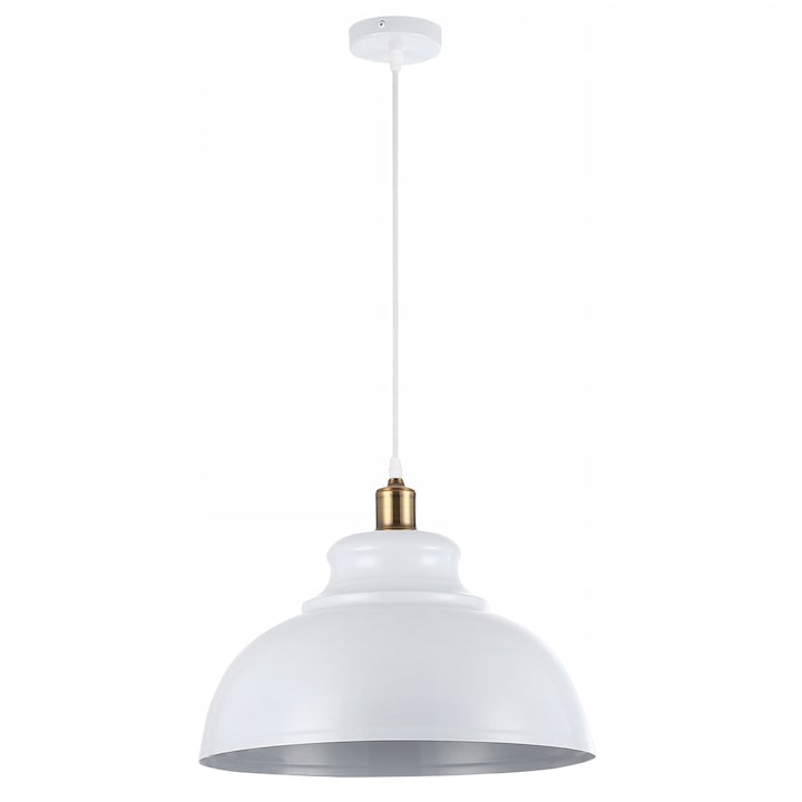 Függőlámpa MasterLED, fehér és réz, átmérő 40cm, E27 foglalat