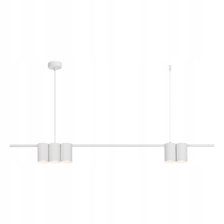 Lampa Suspendata LED Milagro Genesis, Alb, 5xGU10, 1000x60mm
