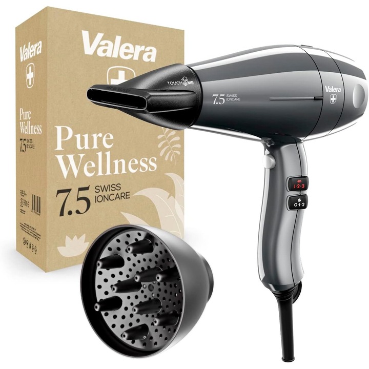 Сешоар Valera Swiss Ioncare 7.5, 2000W, Йонизация, Сив