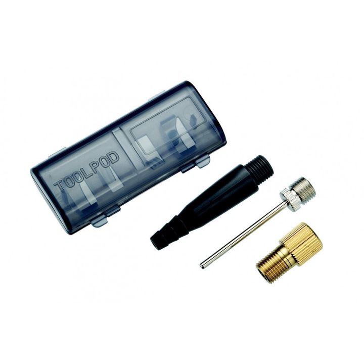 Set Adaptor Valve pompe de umflat, BBB BFP-90, argintiu/gri, 14g