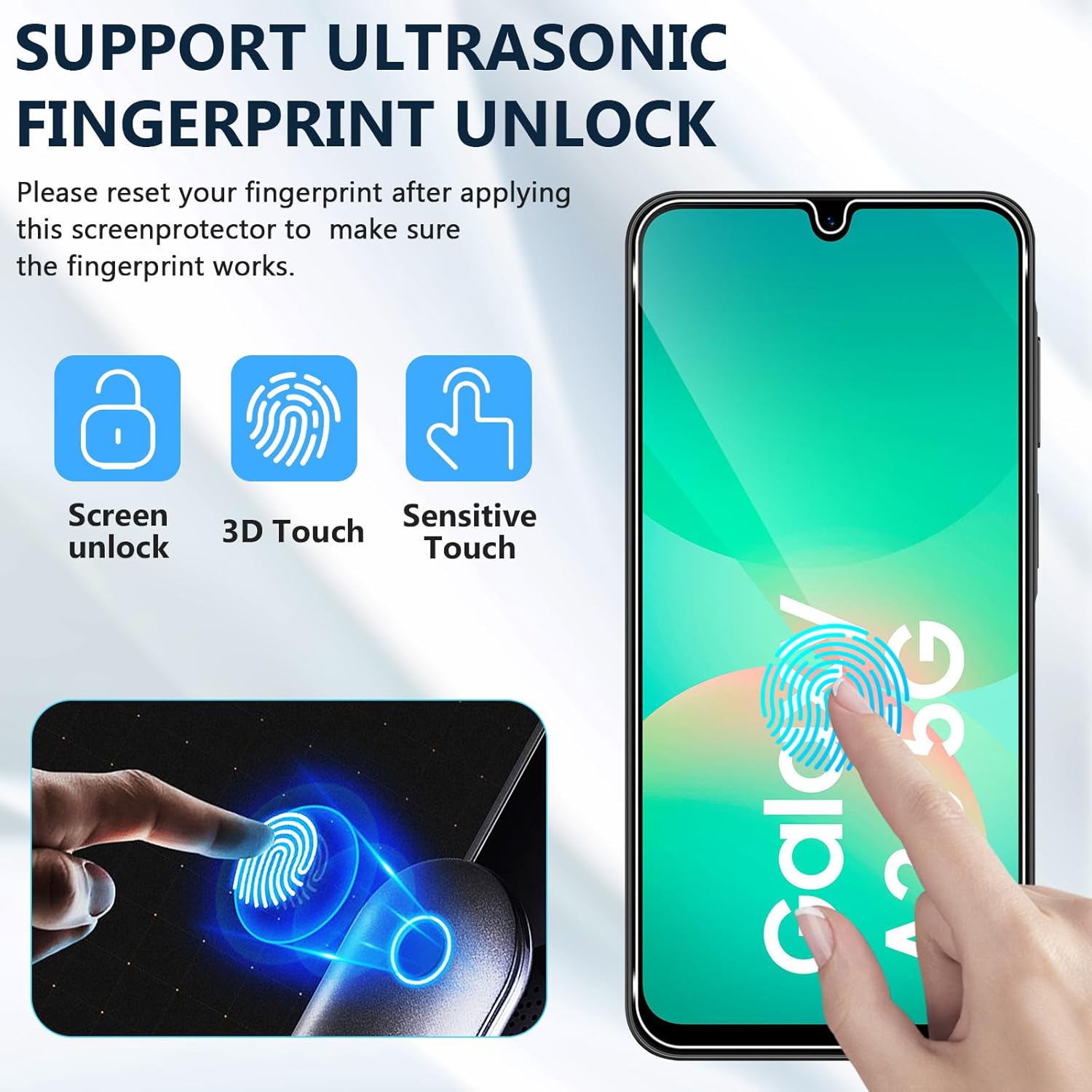 Folie sticla compatibila cu Samsung Galaxy A26 - Contur negru ALC