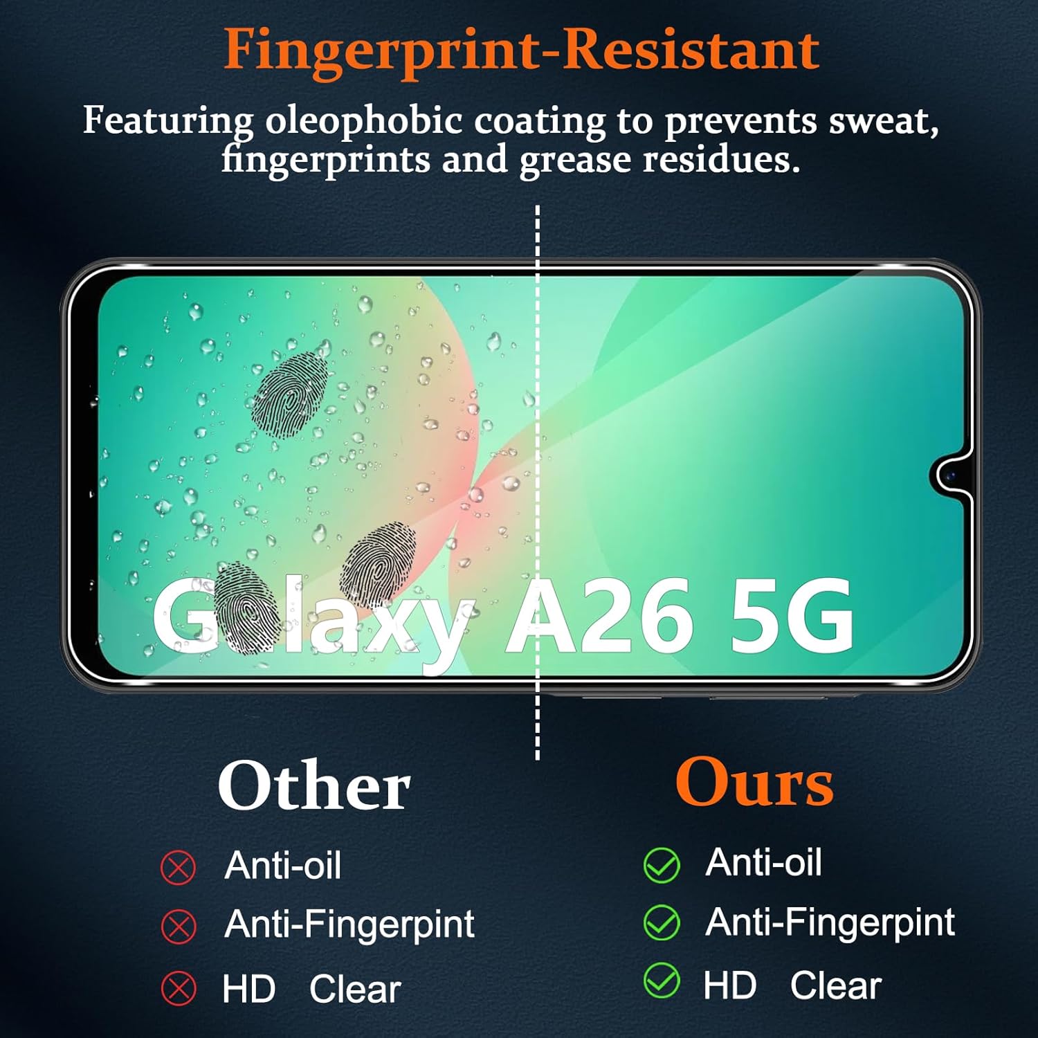 Folie sticla compatibila cu Samsung Galaxy A26 - Contur negru ALC