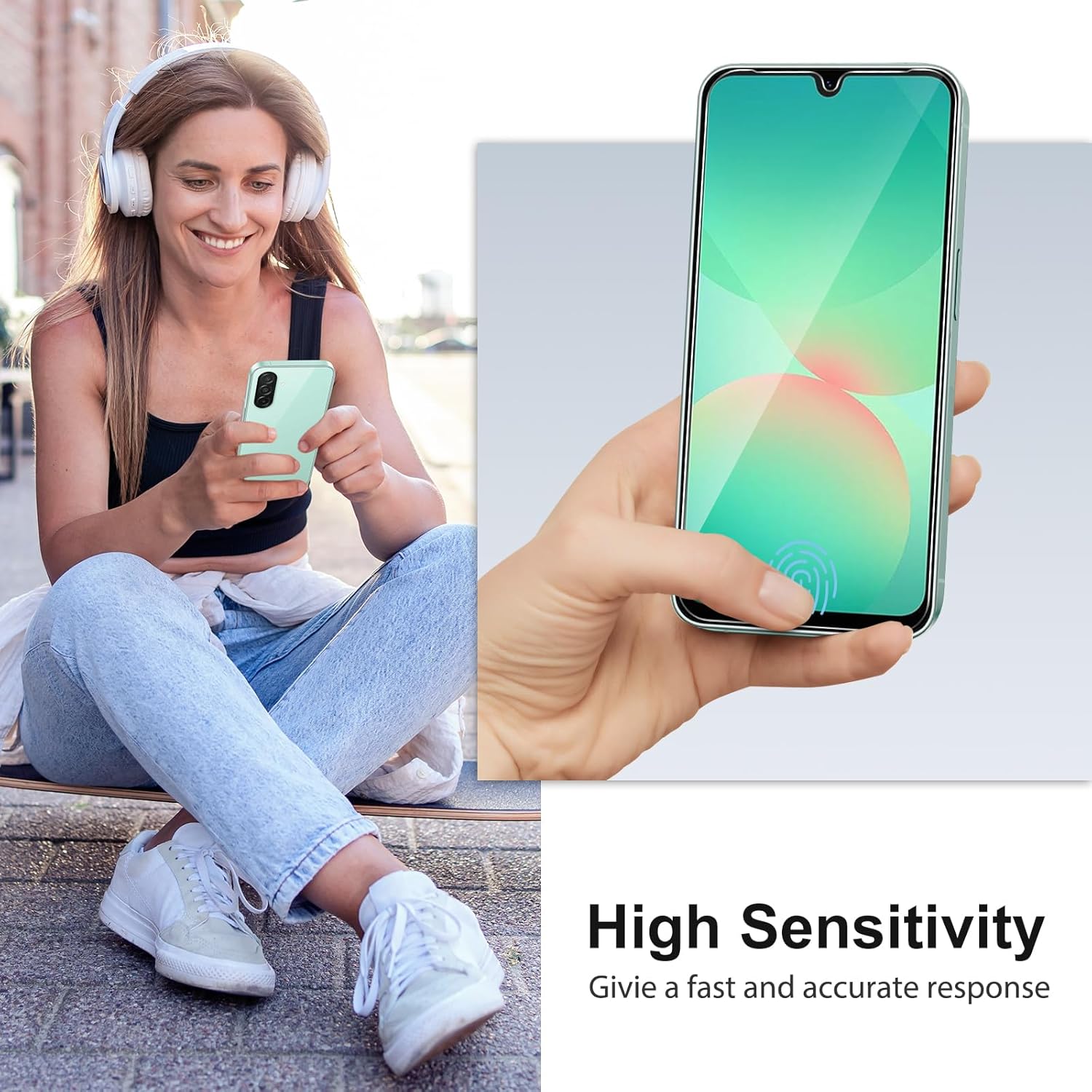 Folie sticla compatibila cu Samsung Galaxy A26 - Contur negru ALC