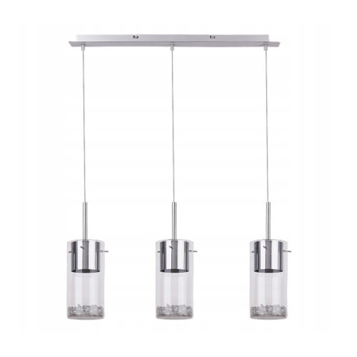 Lampa Suspendată Rabalux Dalia, 3x50W, Cromată, 65x124cm