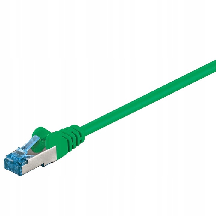 Patchcord LAN CAT 6A S/FTP, Goobay, 3м, зелен, двойно екраниран