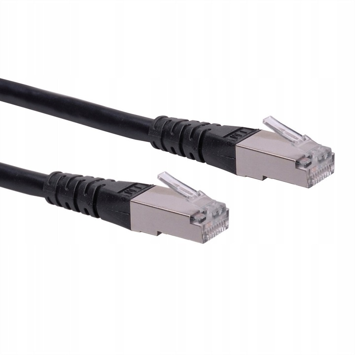 Cablu Retea ROLINE RJ45 LAN Cat.6 S/FTP Negru 0.3m