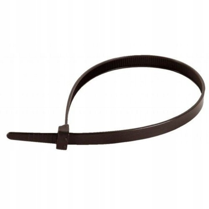 Coliere cabluri negre, 4.8x450mm, 100 bucati