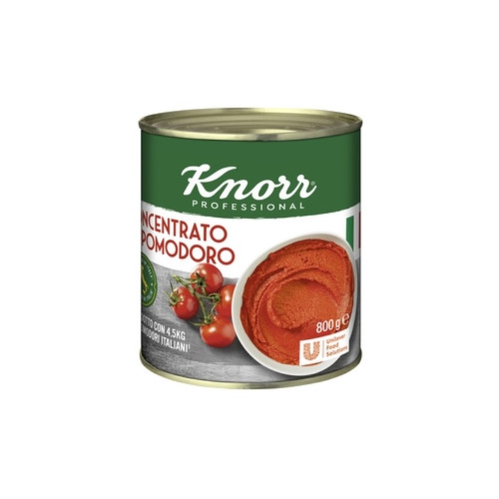 Concentrat de rosii Knorr 800g, fara gluten, fara adaugare de zahar