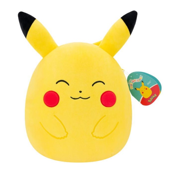 Figurina de plus Pikachu 25 cm, Jucarii de plus, Multicolor, Squishmallows