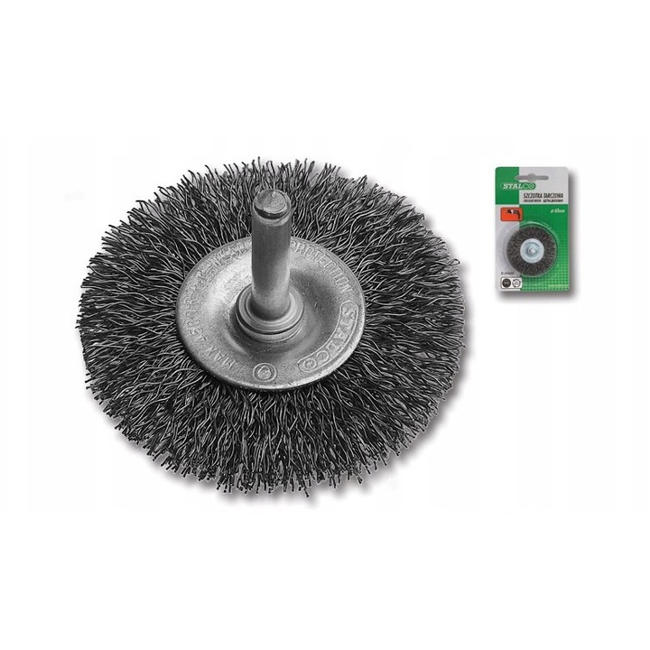 Perie disc Stalco 100mm, fir otel, cod S-34440