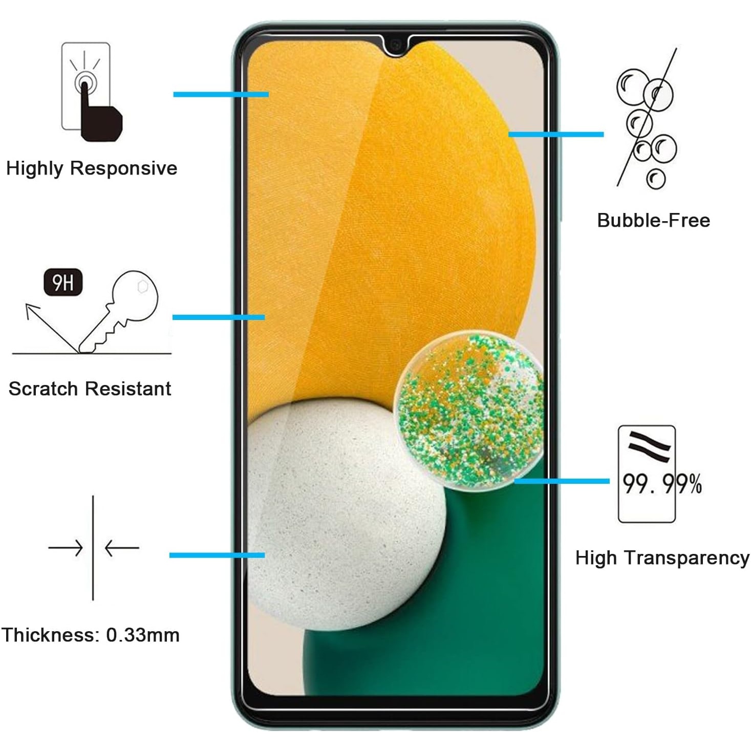 Folie sticla compatibila cu Samsung Galaxy A06 - Transparent ALC