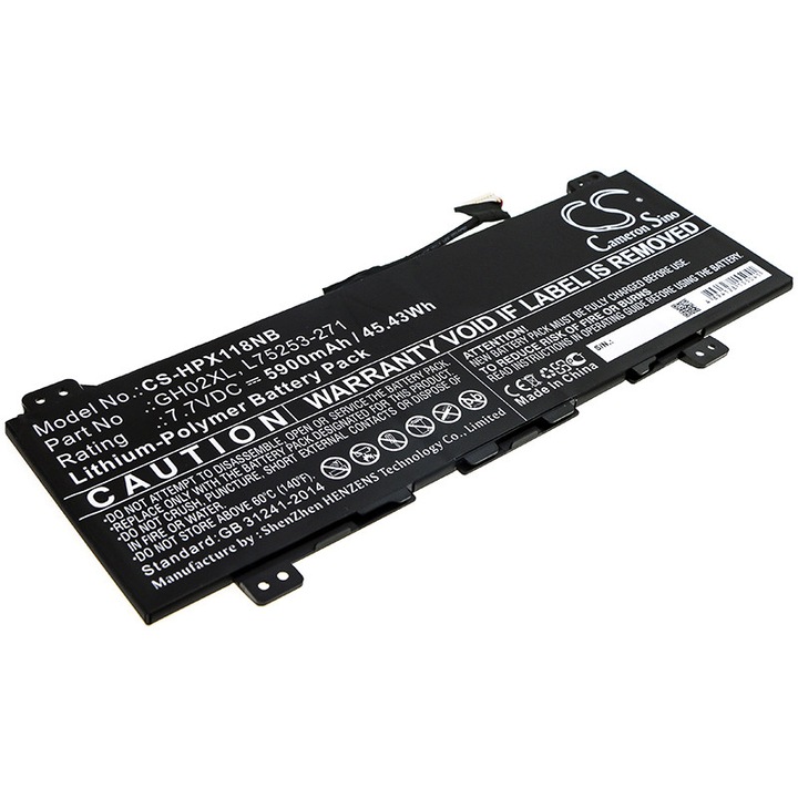 Baterie TECHTEK CS-HPX118NB Li-Polymer 5900mAh