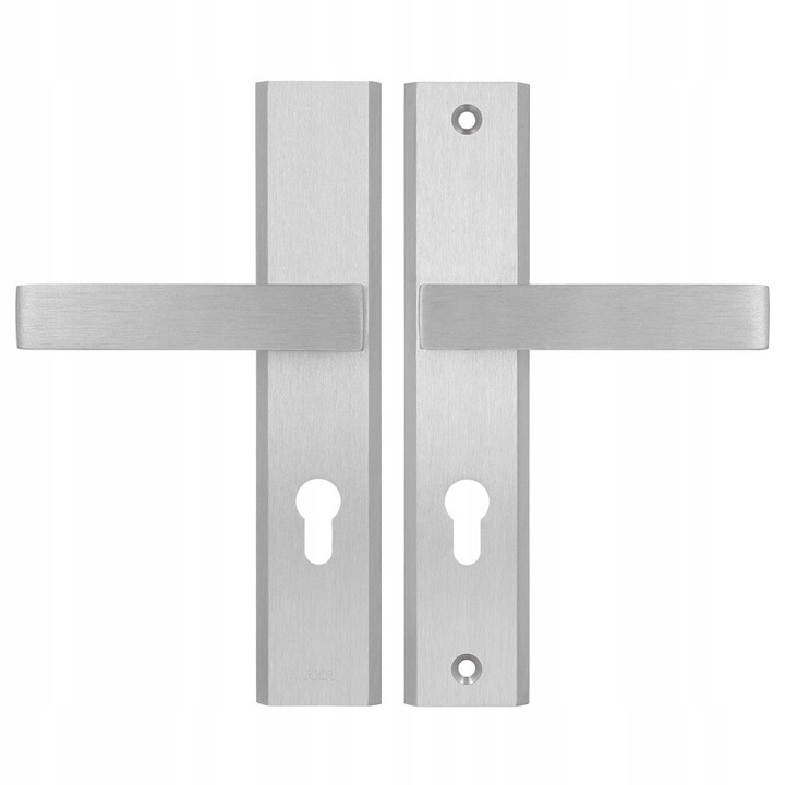 Clanta Exterioara AXA Haga Plus, inox periat, 72mm, set montaj inclus