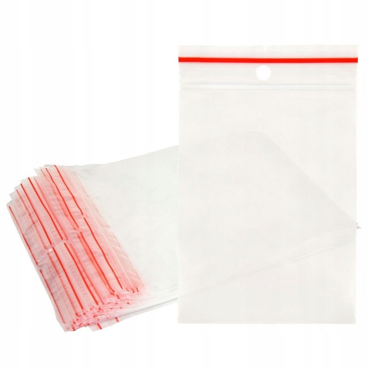 Pungi cu fermoar, heykapak, 80x120mm, set 100 bucati, grosime 40m, protectie umiditate si praf