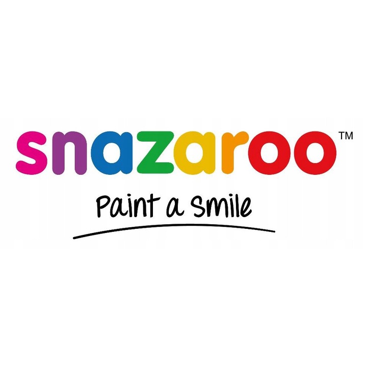 Zestaw vopsea pentru fata si corp Snazaroo Monster, 8 culori, 2,1g fiecare, inclusiv pensula si sabloane