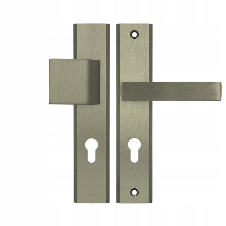 Maner exterior fix AXA Haga Plus 72mm, titan, aluminiu anodizat, 242x50mm