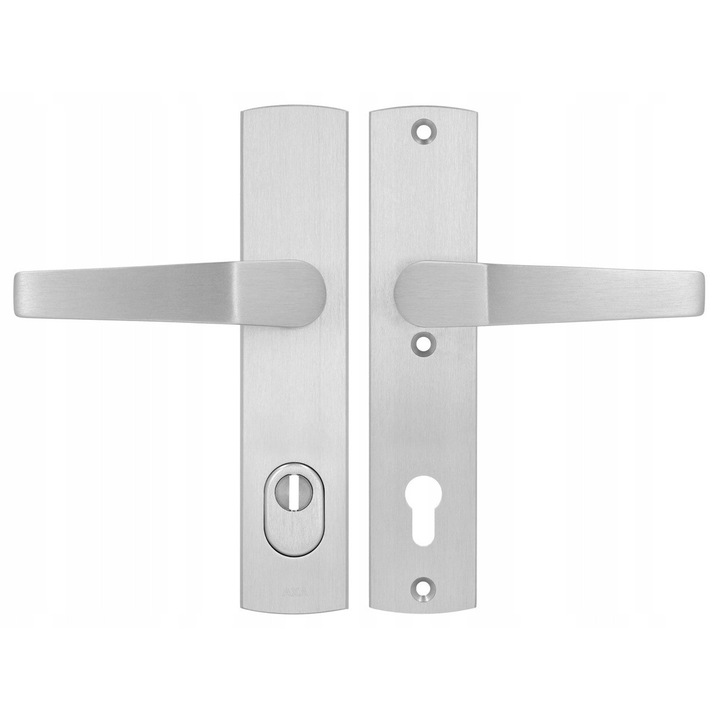 Clanta antiefractie Arrow Flex, AXA, inox periat, 92mm, pentru usa de exterior