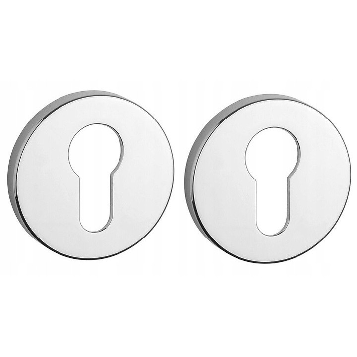 Rozeta rotundă Enger STILE cromată, 52mm, set complet accesorii montaj