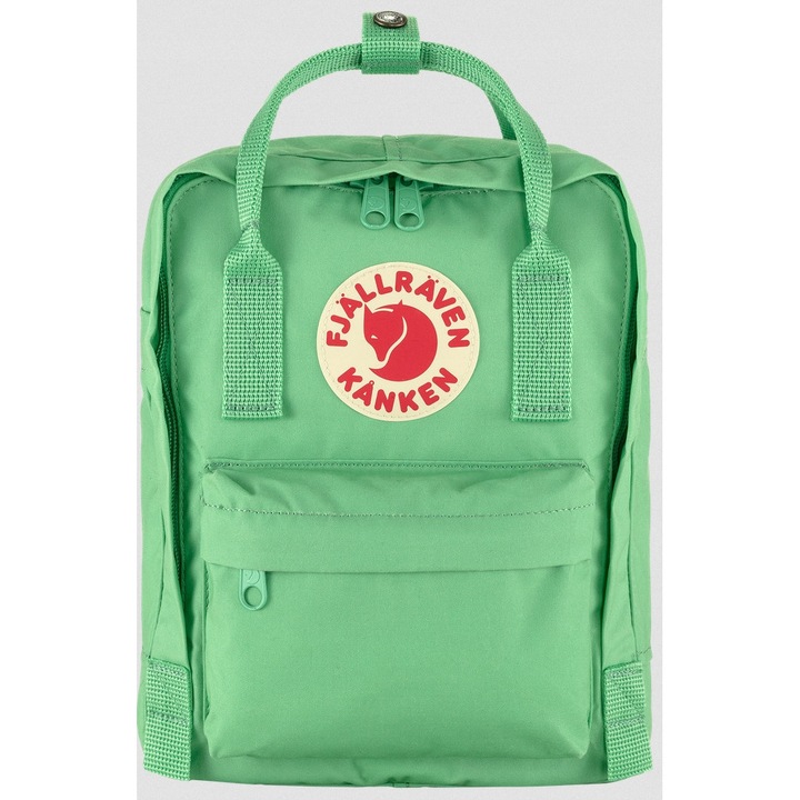 FjallRaven Kanken Mini hátizsák, 7L, Vinylon F, mentazöld, levehető ülőpárnával