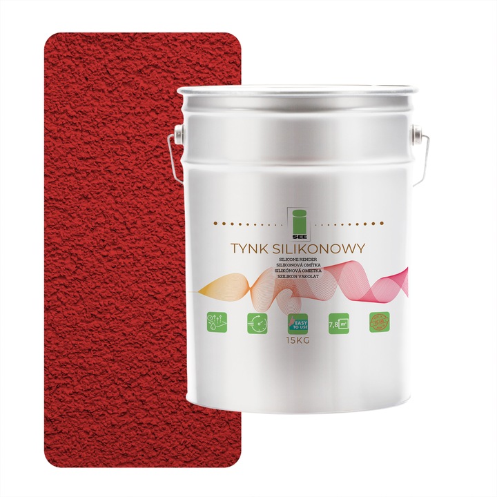 Tencuiala siliconata 3001, I SEE, 1.5mm, rosu, 15kg