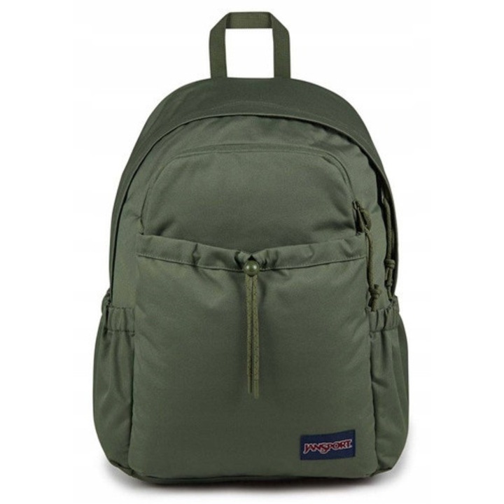JanSport Lounge Pack városi hátizsák, cargo zöld, laptop rekesz, méretek 48x31x18 cm