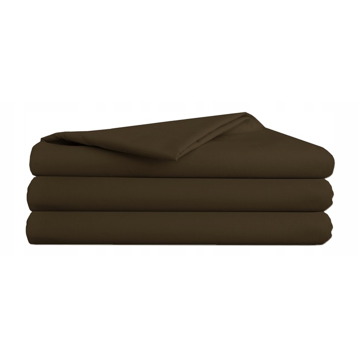 Cearsaf Bumbac 160x200 cm, Maro, Traditional, Produs Romanesc