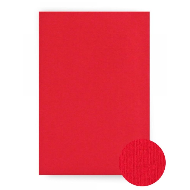 Tricou Cearsaf cu elastic 140x200 cm, rosu, 100% Bumbac, Produs Romanesc