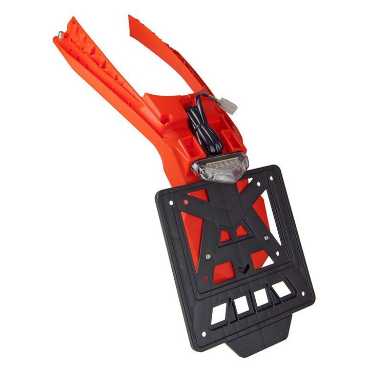 KTM LED hátsó lámpa, Rtech, RZ tartóval (60), narancssárga, PTLED0AR020