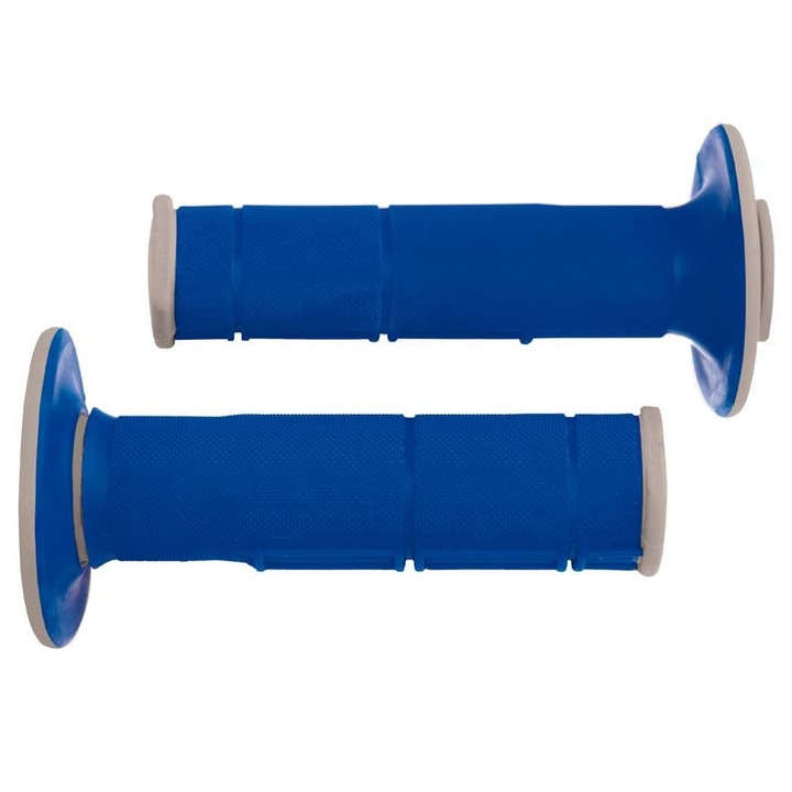 Mansoane bicicleta Rtech, Racing, 116mm, albastru-gri, set