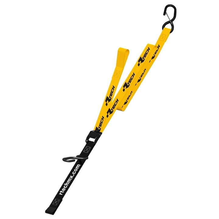 Curele de prindere RTECH, 38mm x 2m, 550kg, set 1 par, galben