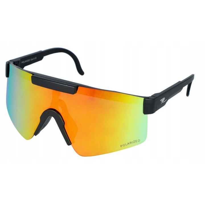 Слънчеви очила PolarZone PZ459-8, поляризирани, UV400, черни, комплект с калъф и кърпичка