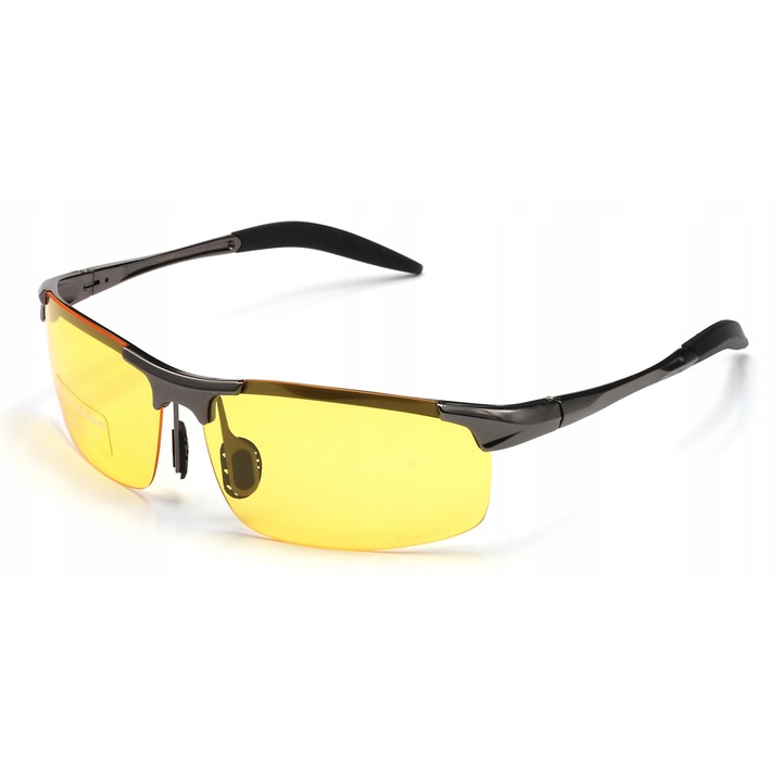 Set ochelari de soare Montana, 2 perechi, polarizati, galbeni si transparenti, dimensiune universala