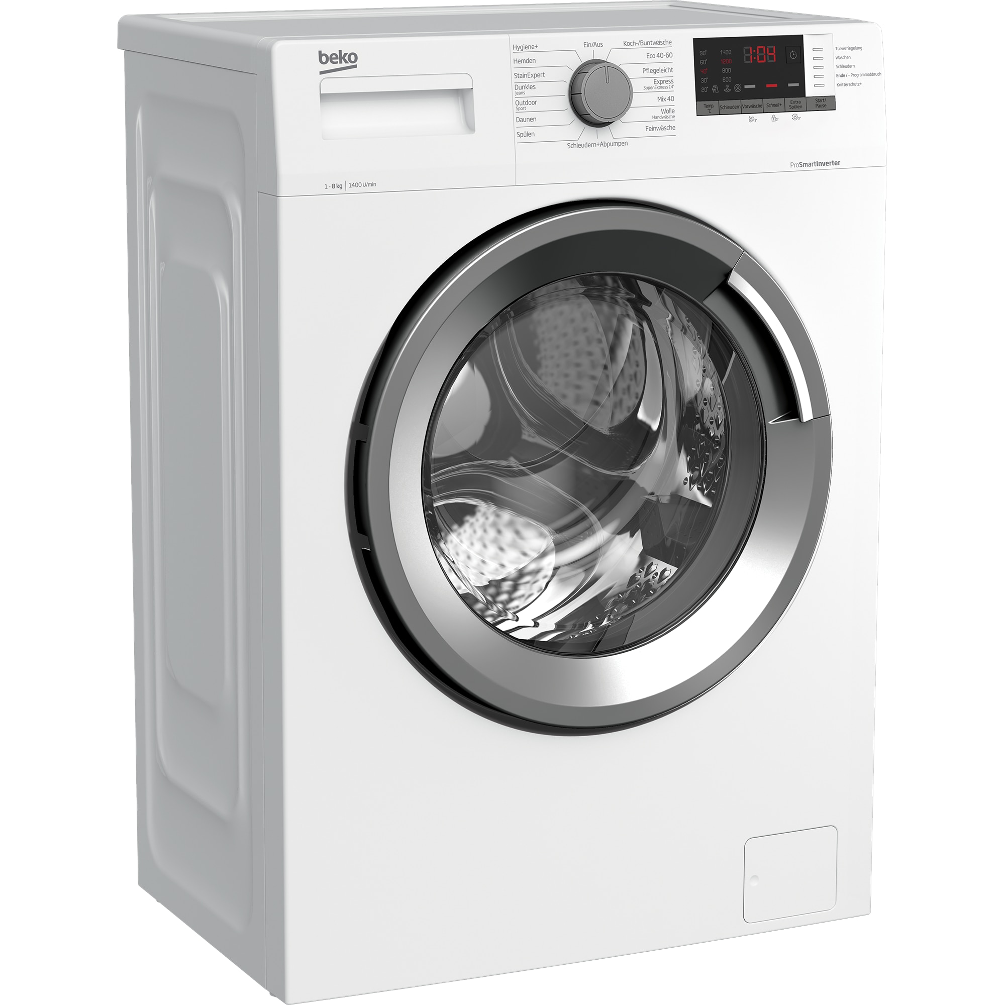 Masina de spalat rufe Beko, 8 kg, 1400 rpm, alb, 845 x 600 x 550 mm