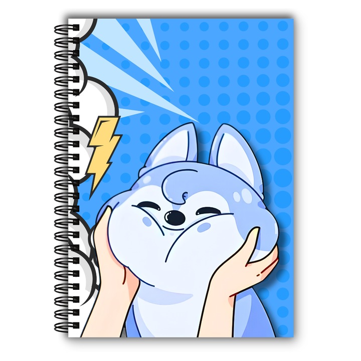 Caiet foaie velina, MG Office, Spirala, 80 file, A5, Alb