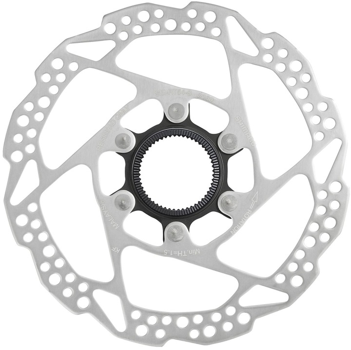 Disc frana Shimano SM-RT54, 160mm Centerlock, argintie, pentru MTB si trekking